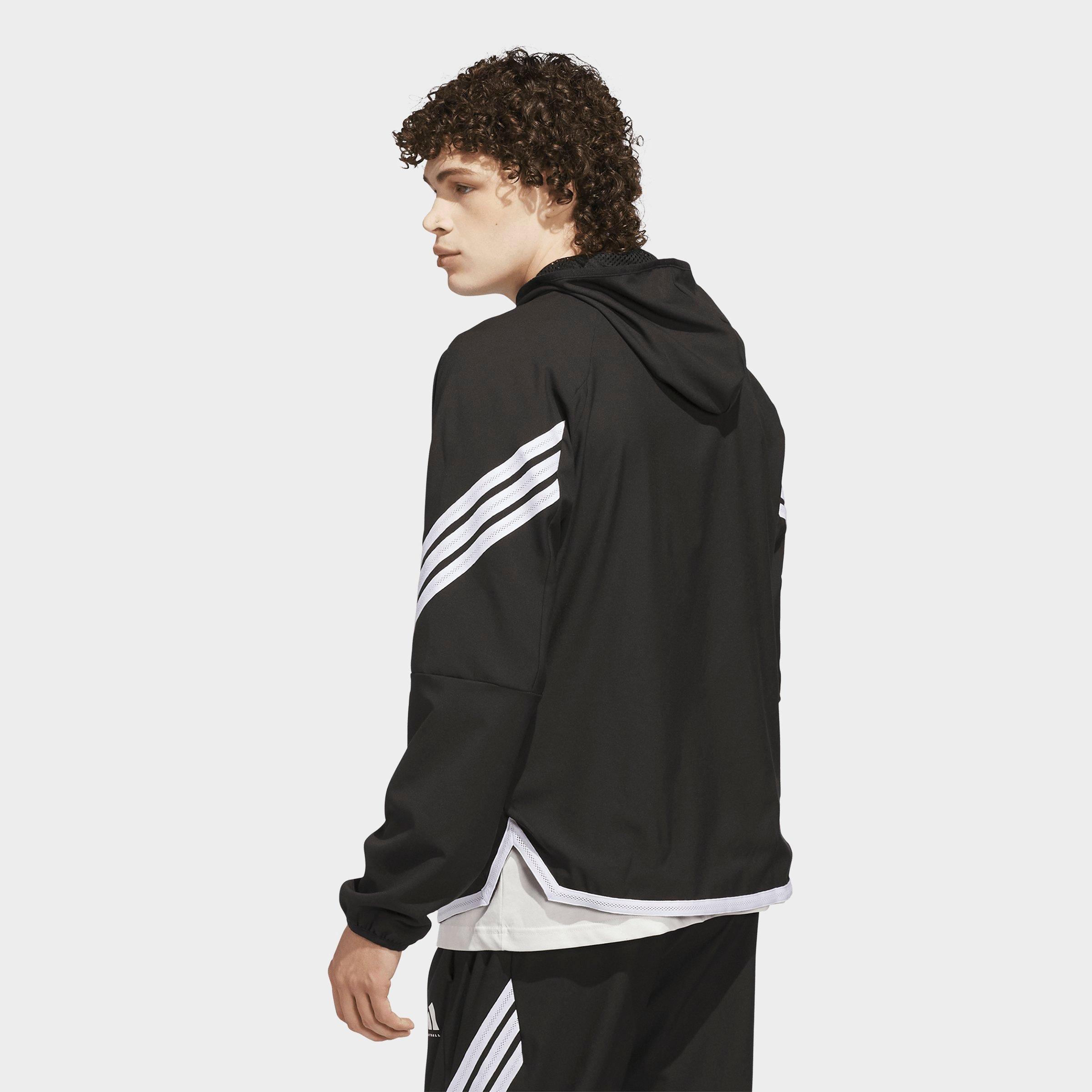 Men's adidas Crazy Lite Full-Zip Basketball Jacket - Black