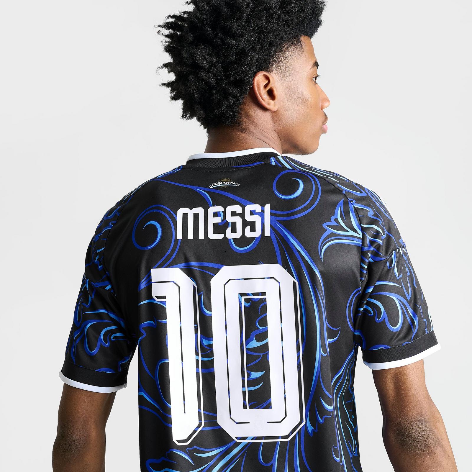 Men's adidas Argentina Lionel Messi 2026 Away Replica Soccer Jersey - Black/Lucid Blue/Blue Burst - view 5