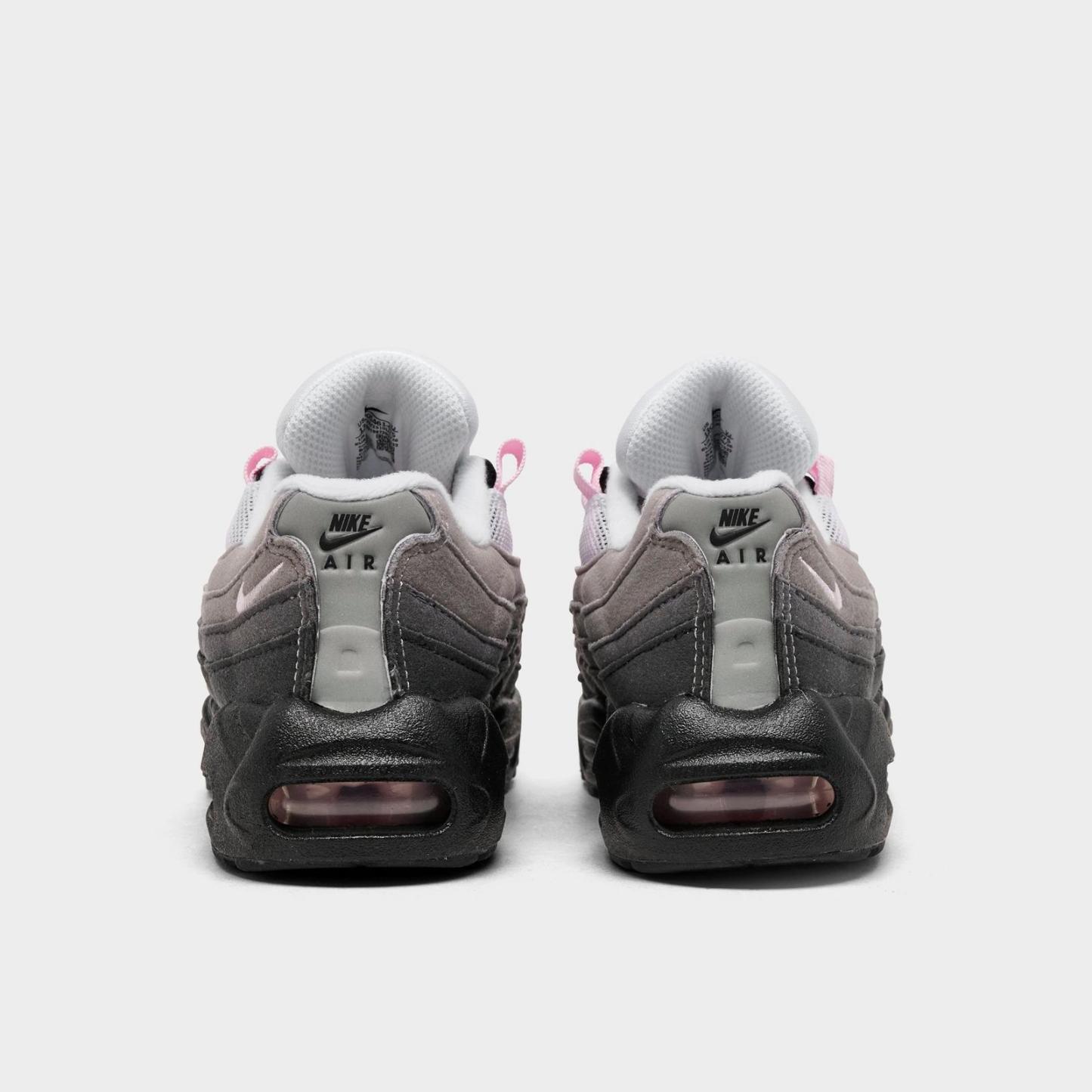 Little Kids' Nike Air Max 95 Casual Shoes - Black/Pink Foam/White/Medium Grey