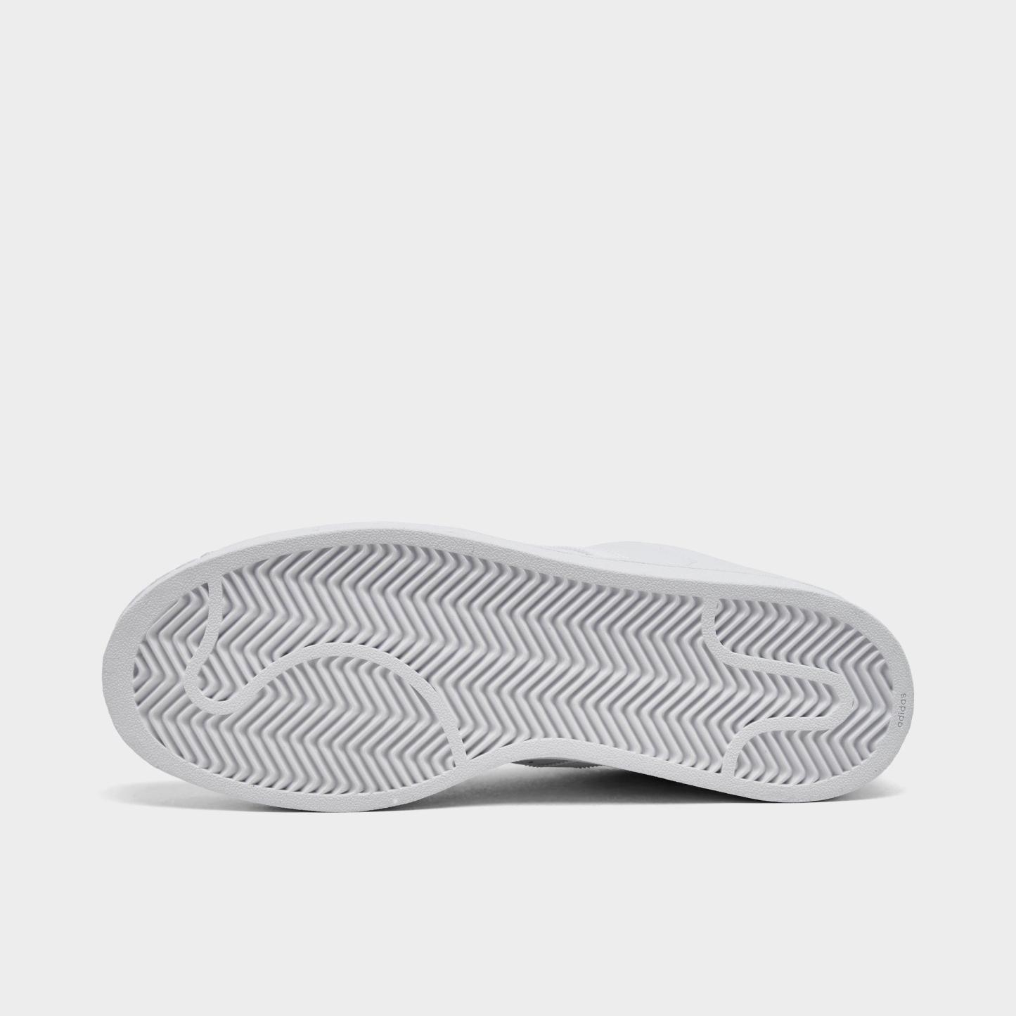Men's adidas Originals Superstar II Casual Shoes - Part 2 - White/White/White - Bottom view