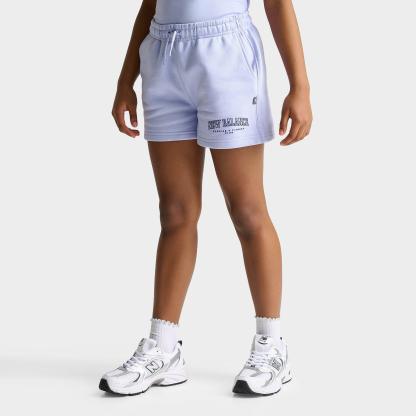 Girls' Big Kids' New Balance Arch Logo Fleece Shorts - Daybreak - view 1