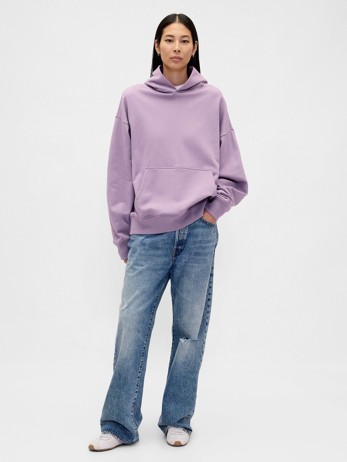 Adult Heavyweight Oversized Hoodie - purple