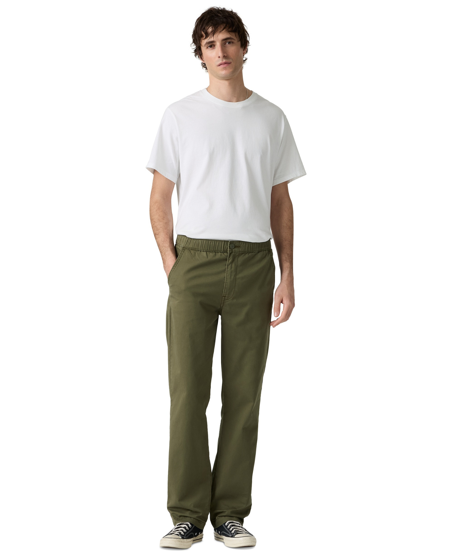 Levi's Men's Comfort Regular-Fit Pants - Olive Night