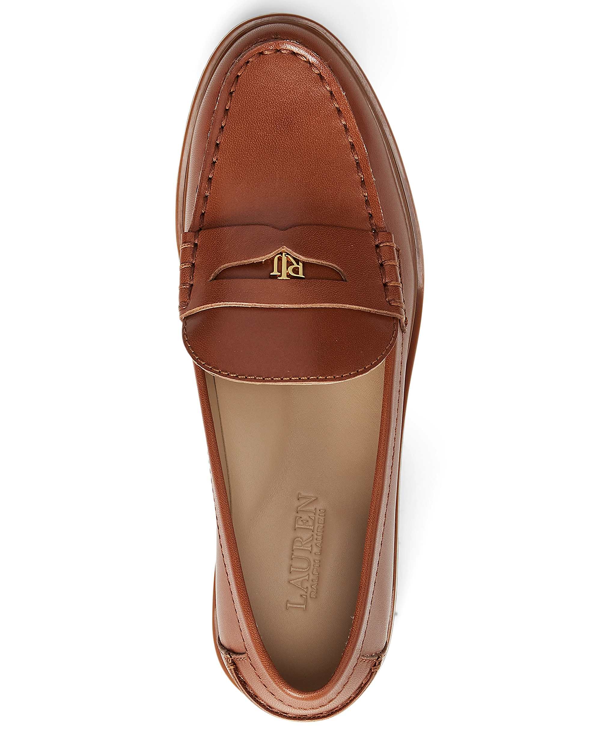 Lauren Ralph Lauren Women's Marli Penny Slip-On Loafers - Lauren Tan Leather