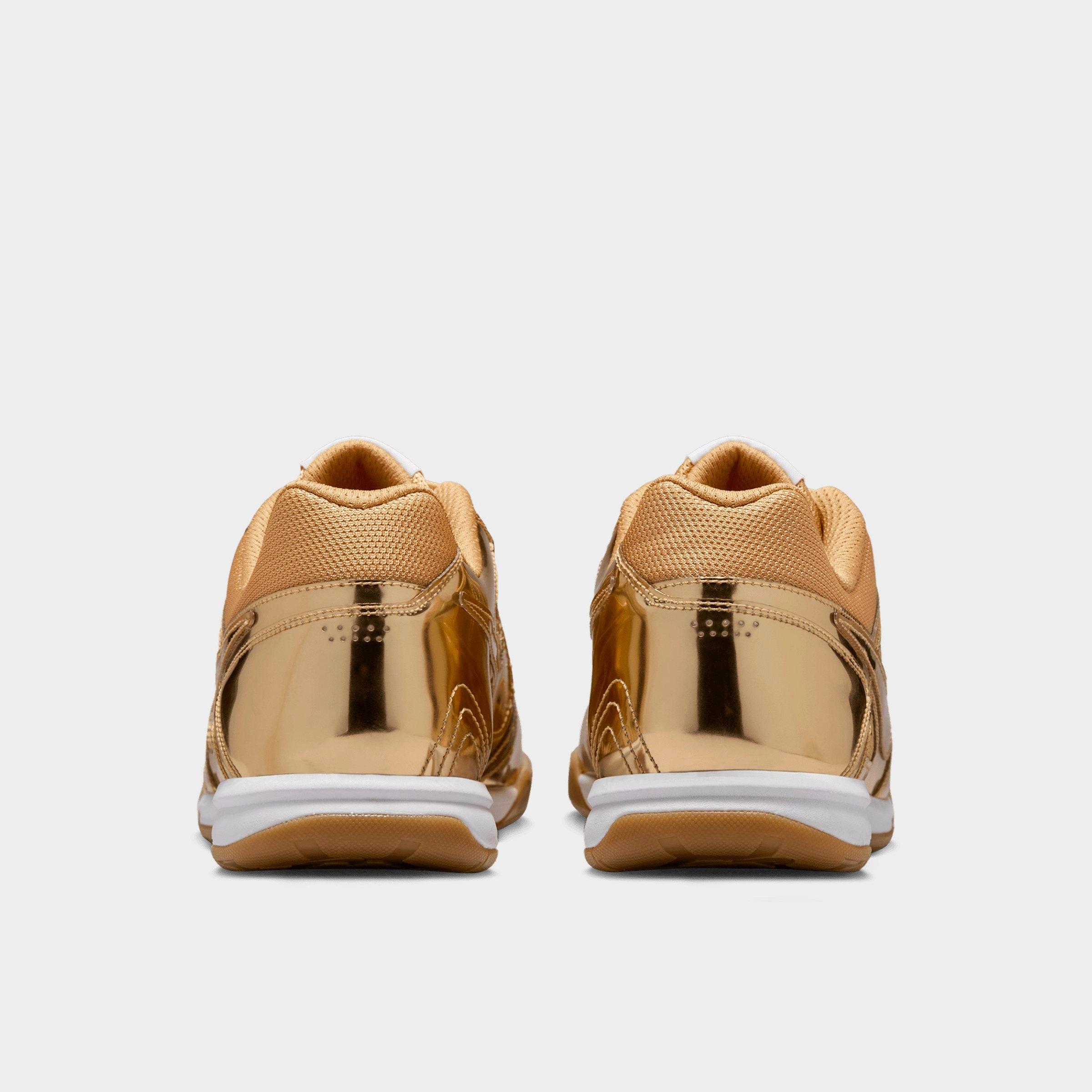 Men's Nithtke Gato LV8 Casual Shoes - Metallic Gold/White/Gum Light Brown/Metallic Gold - Back view