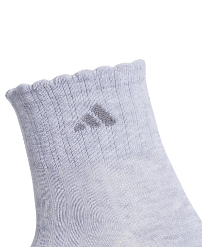 adidas Women's Sport Fashion Quarter Socks, 3-Pack - Ice Lavender/noble Indigo/cool Light Heather