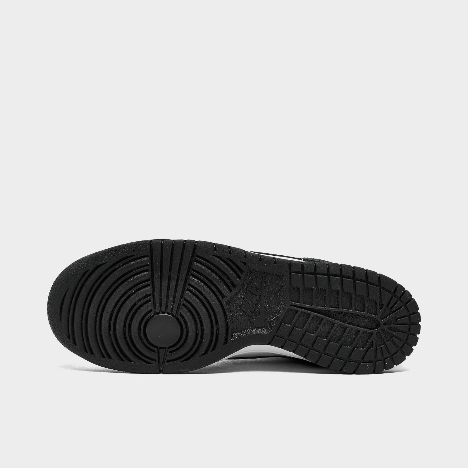 Big Kids' Nike Dunk Low Casual Shoes - White/Black/White (CW1590-100)