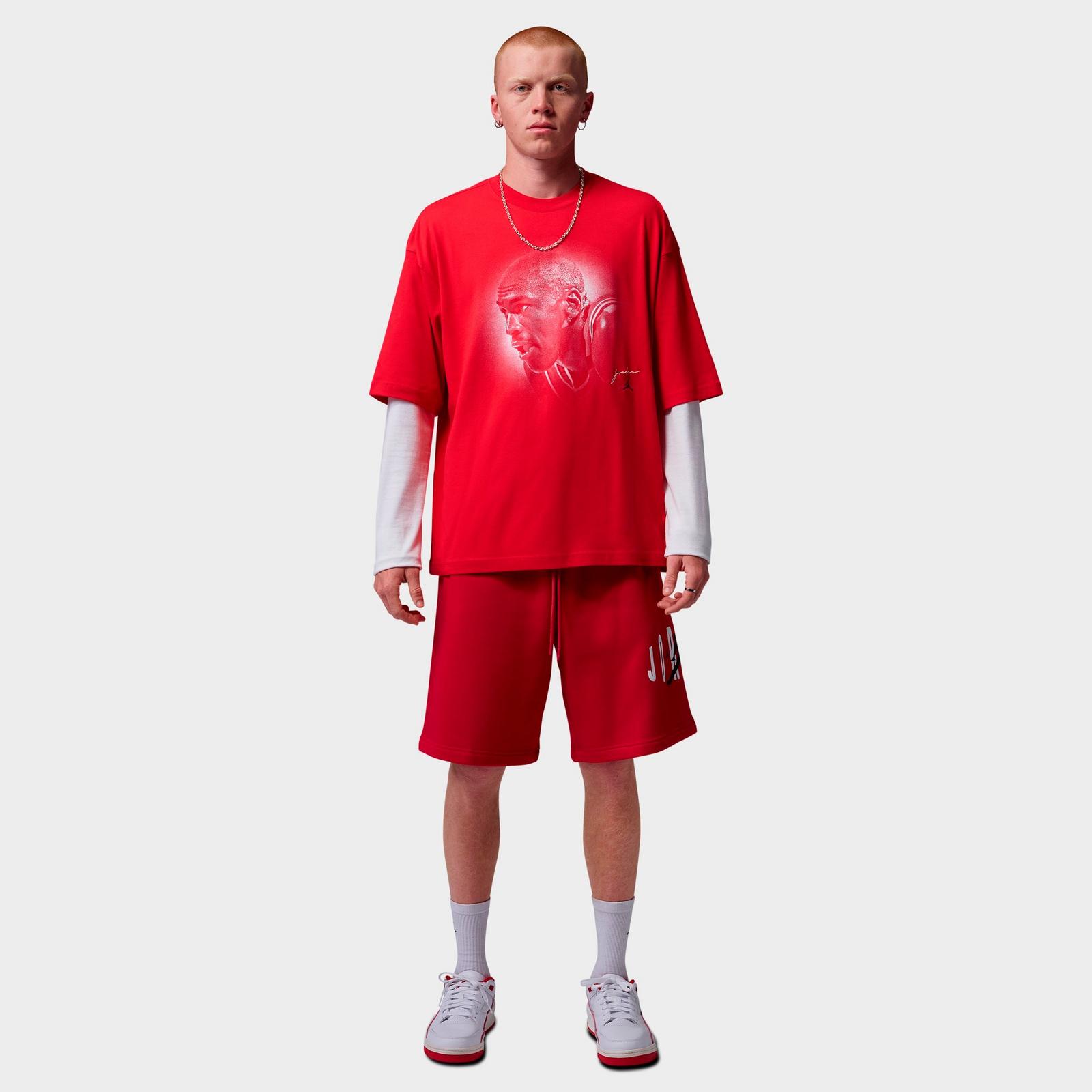 Men's Jordan Flight Essentials Big Face Graphic T-Shirt - University Red