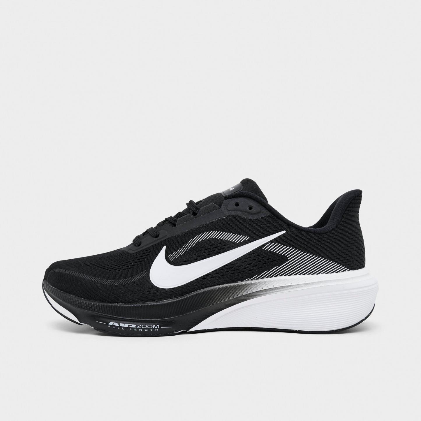 Men's Nithtke Pegasus 42 Running Shoes - Part 1 - Black/Photon Dust/White - Left shoe facing left. Outside of the shoe.