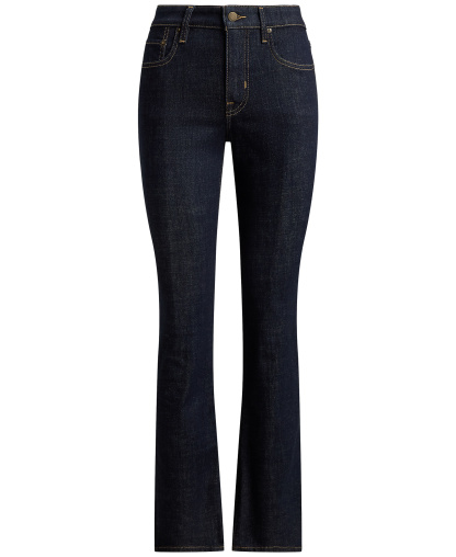 Lauren Ralph Lauren Women's Mid-Rise Slim Straight Jeans - Rinse Wash