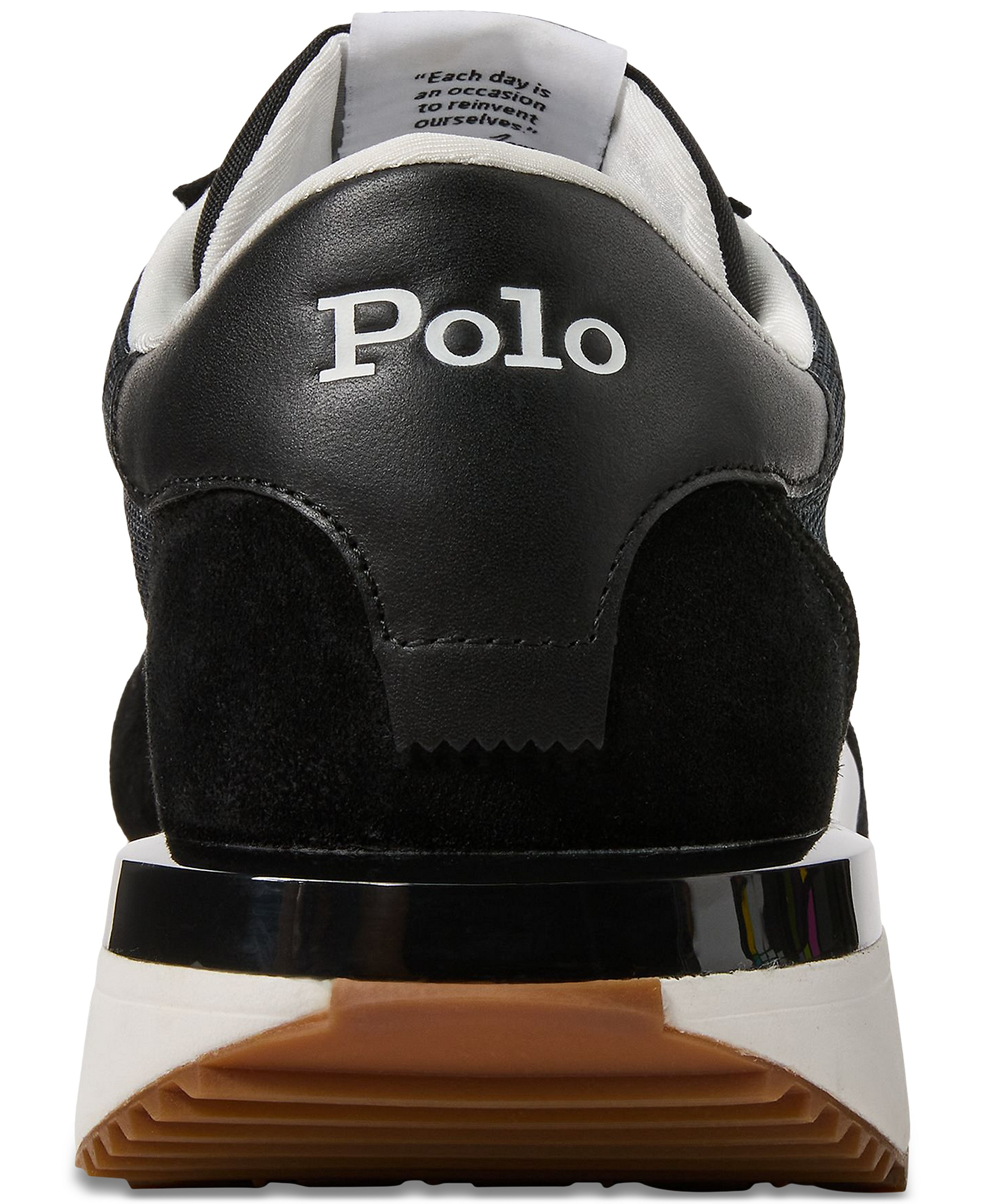 Polo Ralph Lauren Men's Train 89 Lace-Up Sneakers - BLACK/MULTI