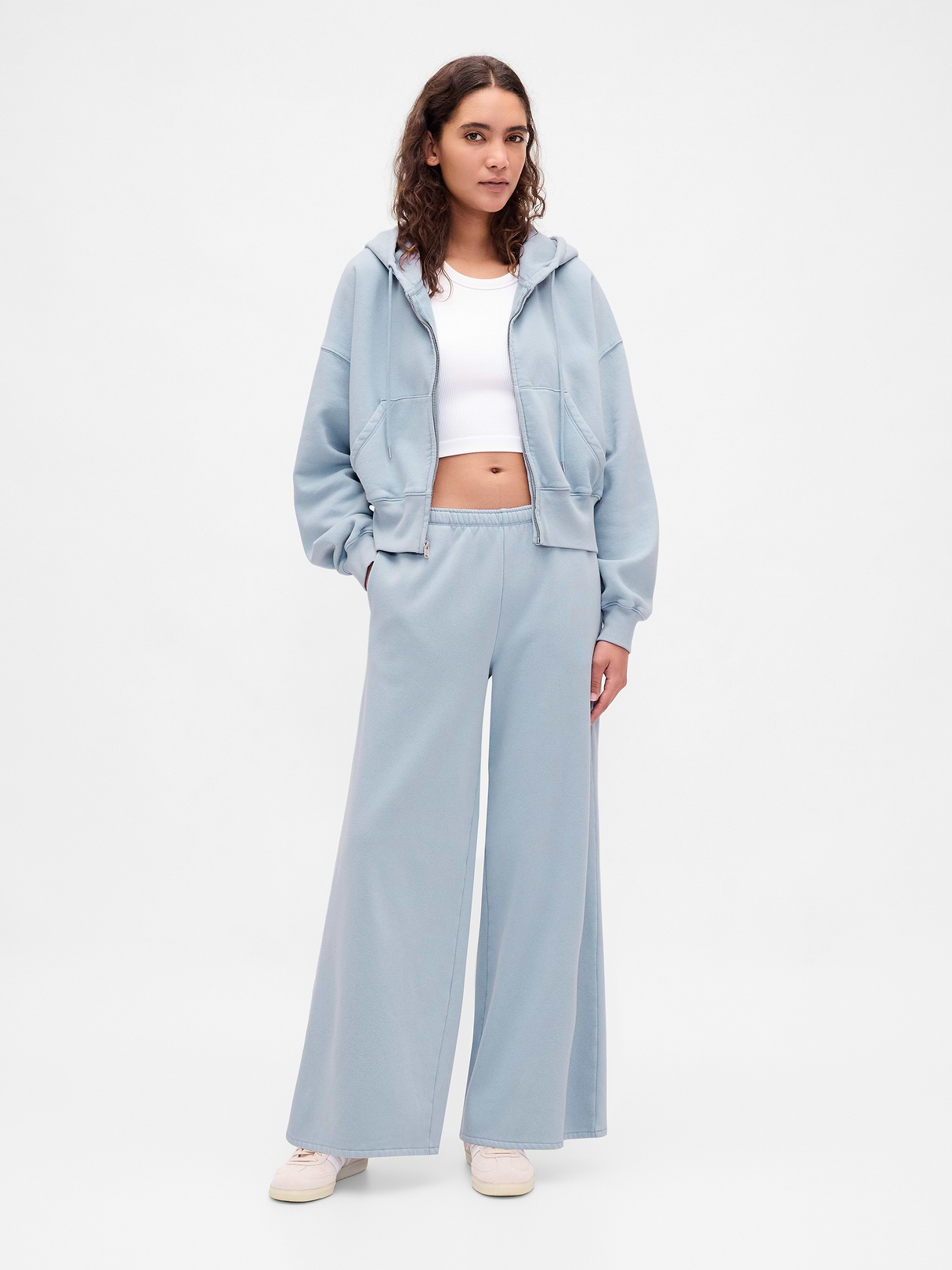 VintageSoft Baggy Sweatpants - New england sky blue