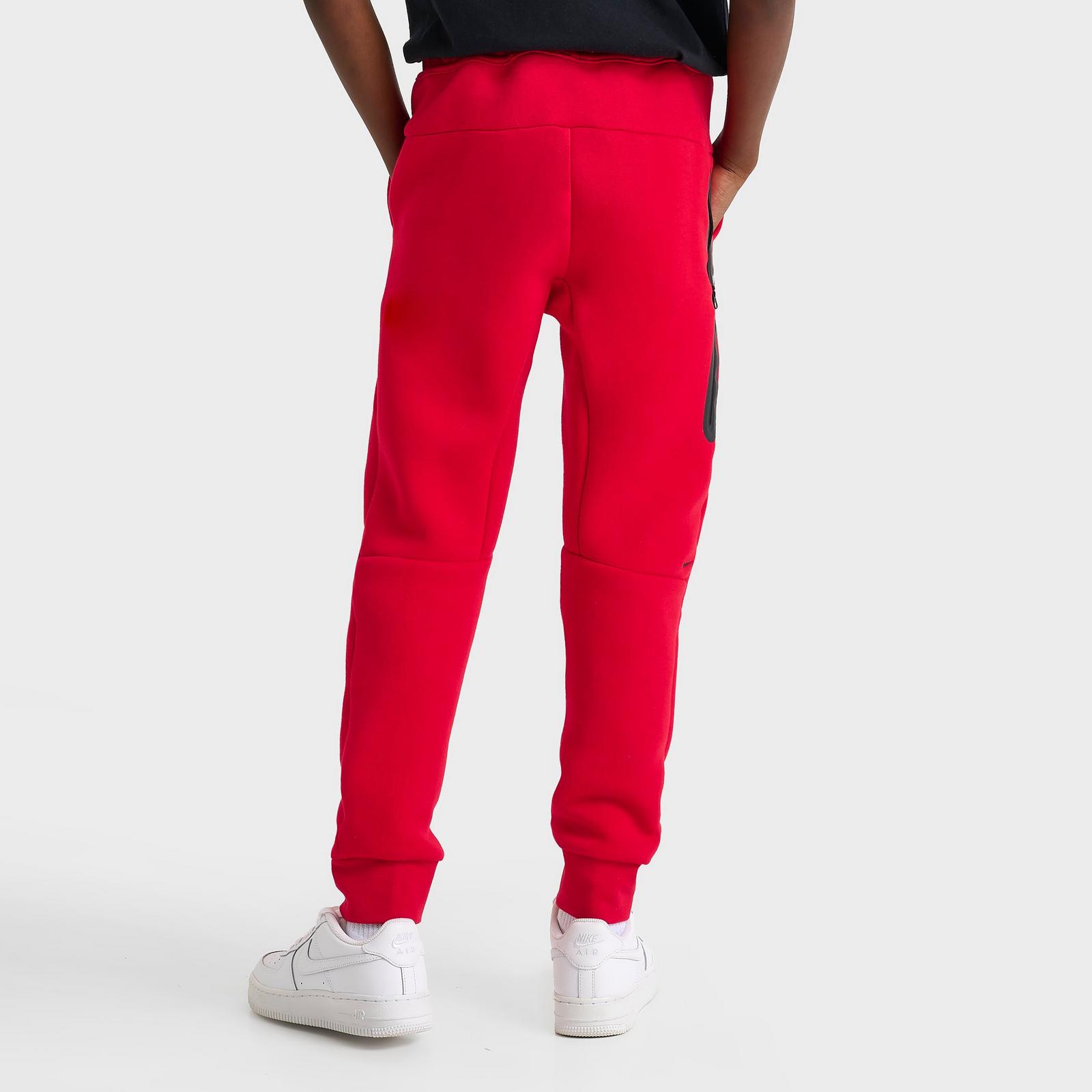 Big Kids' Nike Sportswear Tech Fleece Reflective Jogger Pants - University Red