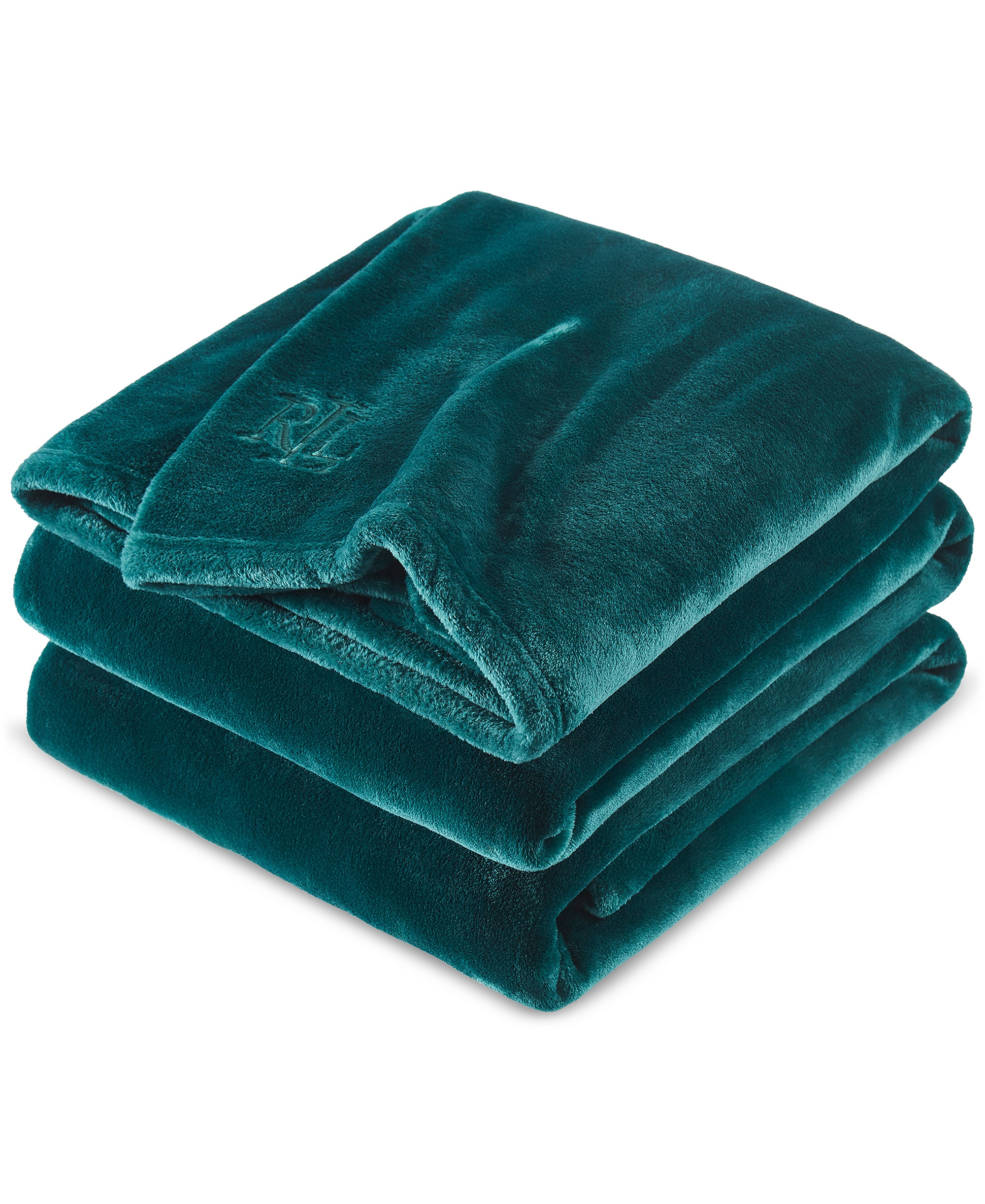 Lauren Ralph Lauren Micromink Plush Blanket, Twin - Green