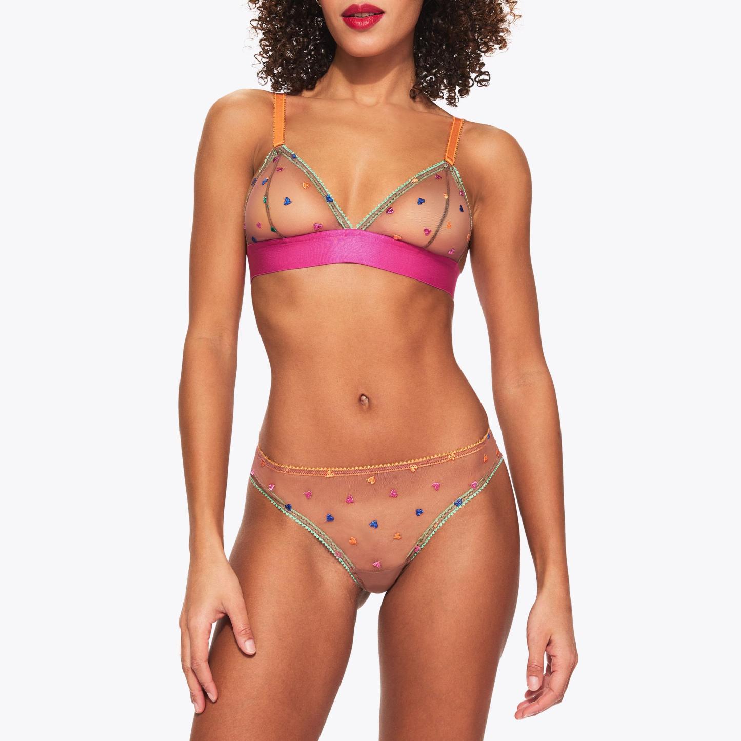 Kurt Geiger London Dora Larsen Triangle Bralette - Brown - view 2