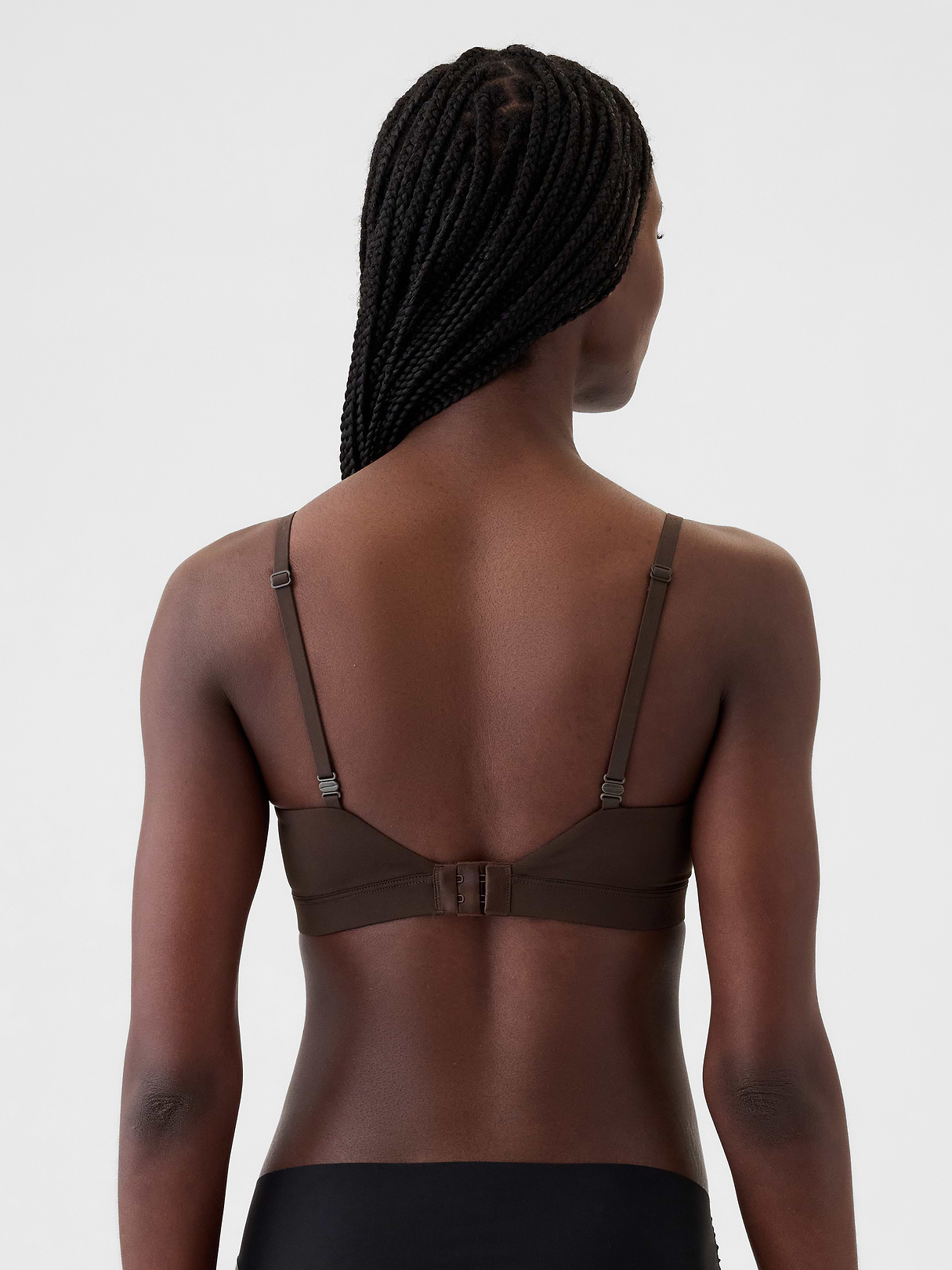 SecondSkin Crossover Bralette - Terra brown