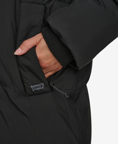 Levi's Women's Extra Long Quilted Parka - Black