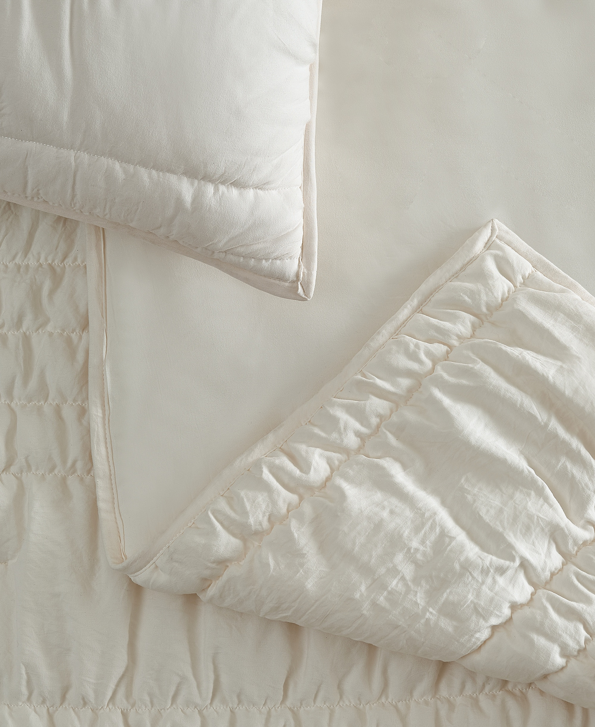 UGG® Devon Tide Ruched 3-Pc. Quilt Set, Full/Queen - Ivory