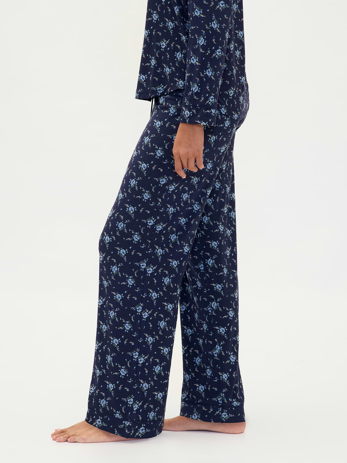 SoftMade Modal PJ Pants - Navy blue floral