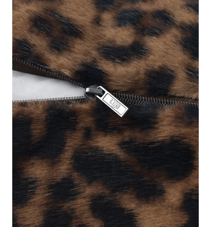 UGG® Everett Cow Pillow, 36" x 8" - Black Leopard