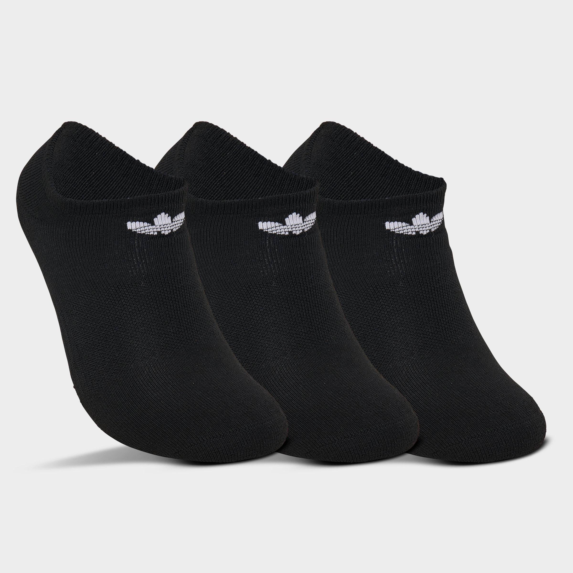 adidas Originals Trefoil 2.0 No-Show Socks (6-Pack) - Black/White