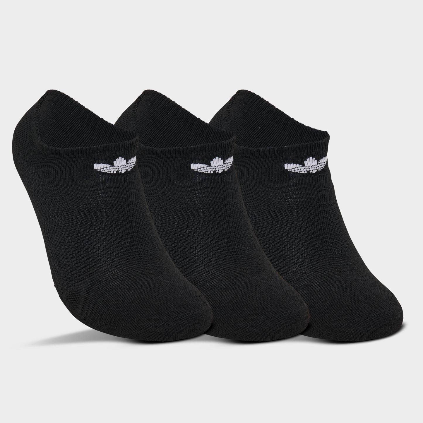 adidas Originals Trefoil 2.0 No-Show Socks (6-Pack) - Black/White