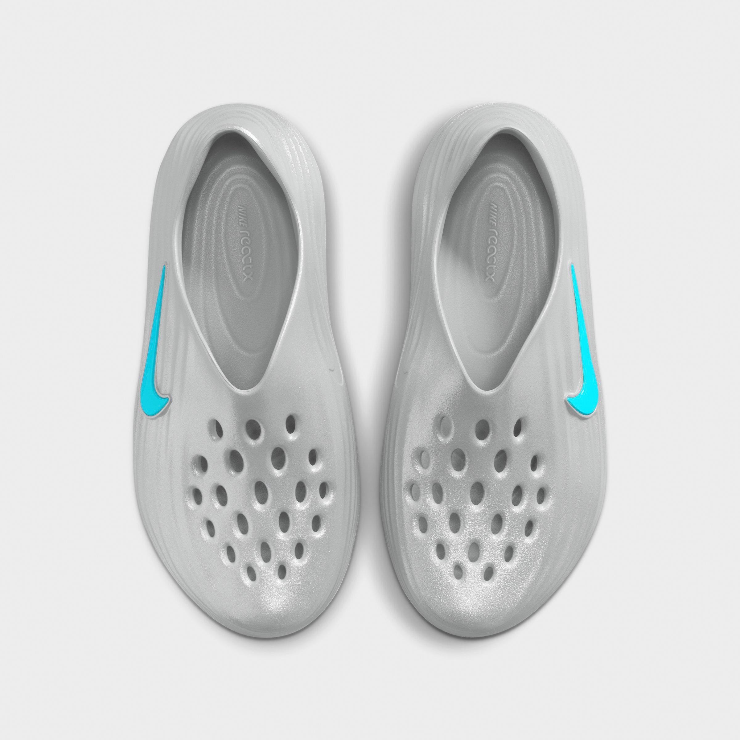 Men's Nithtke ReactX Rejuven8 Recovery Casual Shoes - Part 1 - Metallic Silver/Gamma Blue/Black - Top view