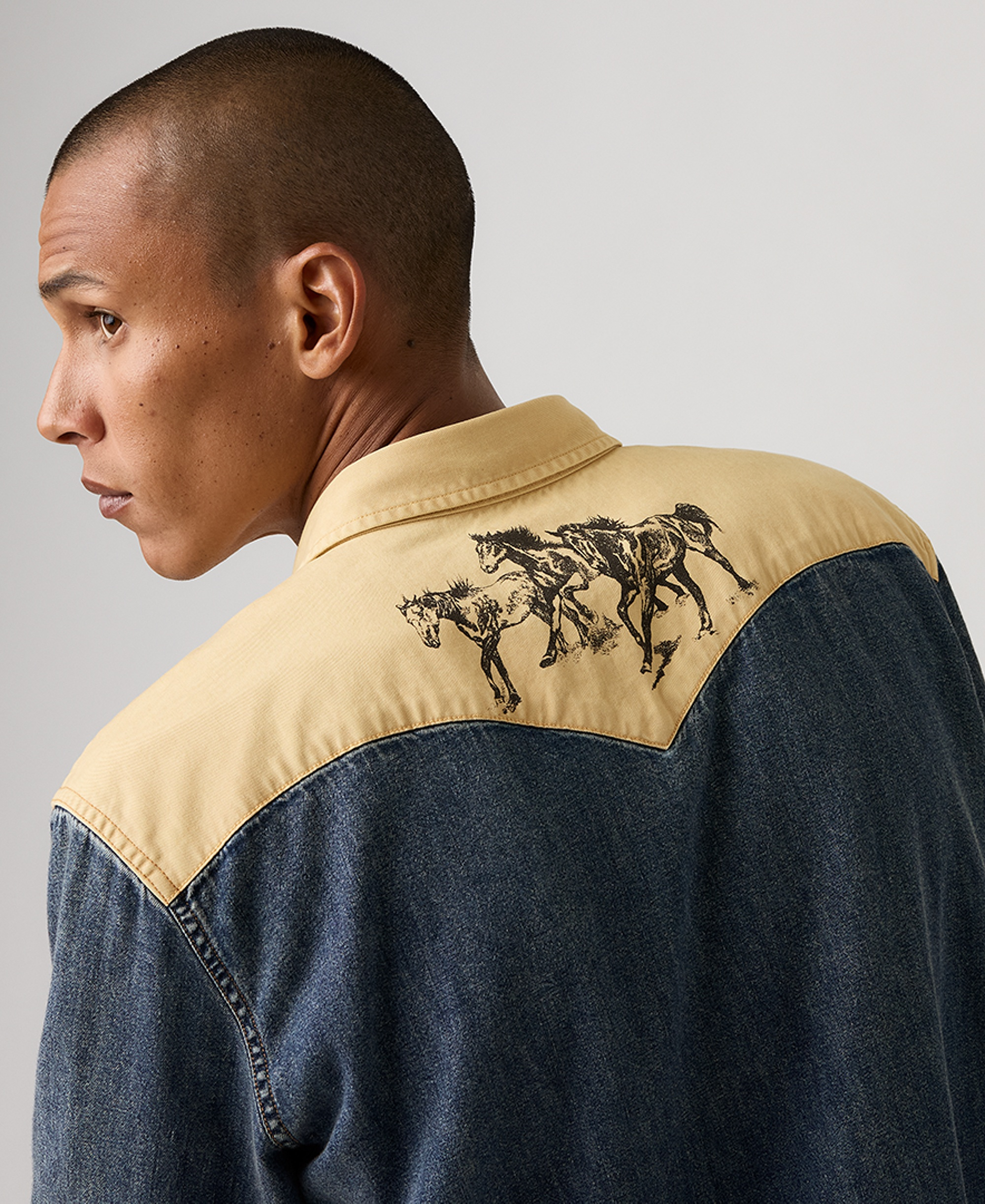 Levi's Men's Classic-Fit Western Shirt - Blue