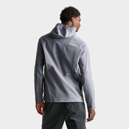 Men's Nithtke Pro Dri-FIT Mid-Layer Pullover Training Hoodie - Smoke Grey/Black