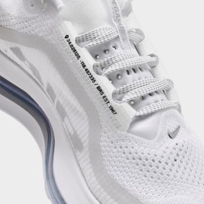 Men's Nike Pegasus Premium Running Shoes - White/Metallic Silver/Metallic Silver