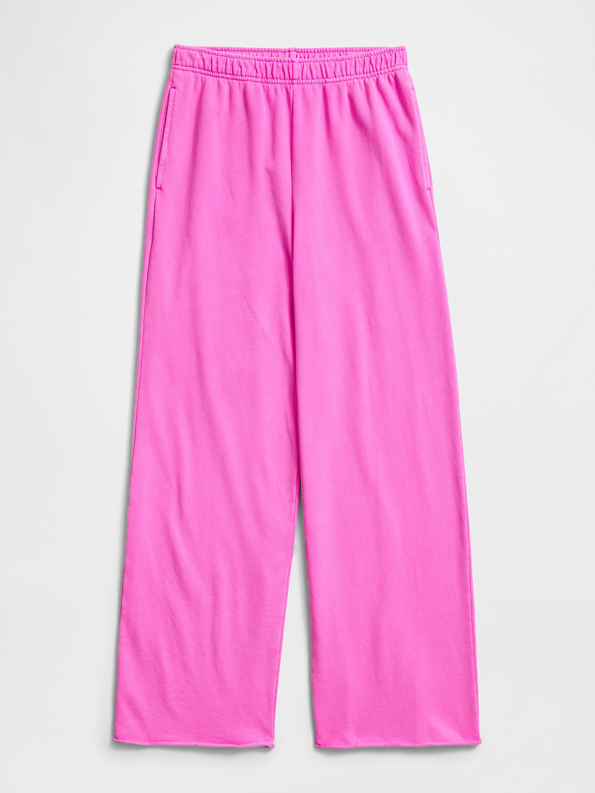 Mid Rise VintageSoft Terry Loose Sweatpants - Neon pink glow