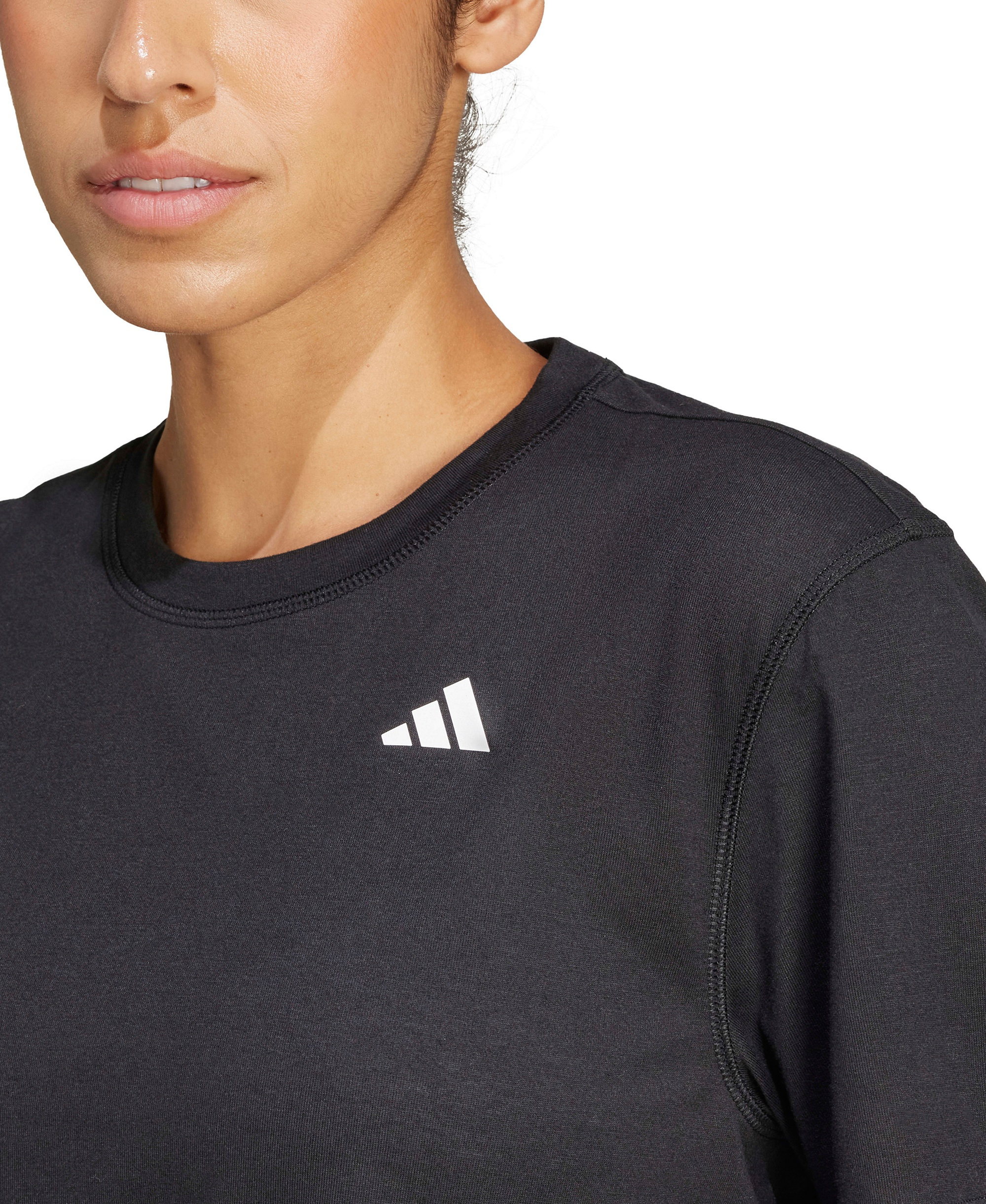 adidas Women's Train Essentials Boxy Workout T-Shirt - Black
