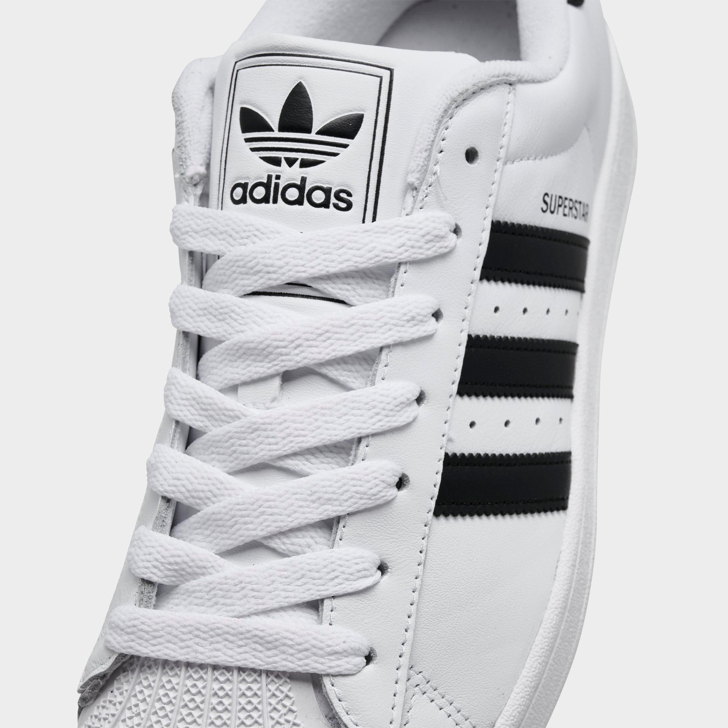 Men's adidas Originals Superstar II Casual Shoes - Part 2 - White/Black/White - Detail shot
