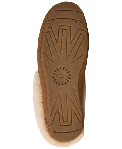 UGG® Women's Ansley Moccasin Slip On Slippers - Chestnut