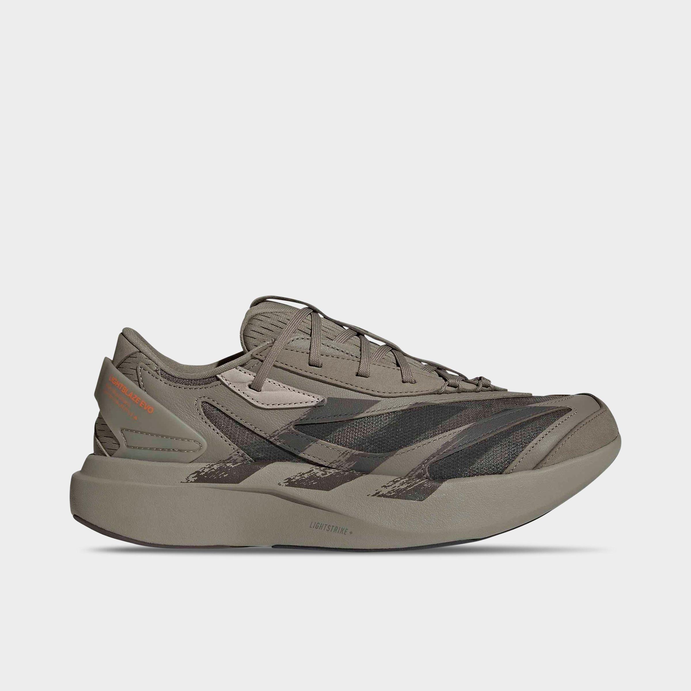 Men's adidas Lightblaze EVO SL Casual Shoes - Clay/Core Black/Core Black - Left shoe facing left. Outside of the shoe.