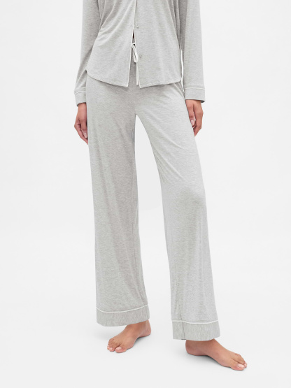 SoftMade Modal PJ Pants - Light heather grey