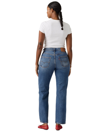 Levi's Premium Women's 501 90's Ankle Mid-Rise Straight-Fit Jeans - Natural Stone