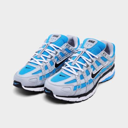 Men's Nithtke P-6000 Casual Shoes - Part 2 - Wolf Grey/University Blue/Black/White - Both shoes facing left
