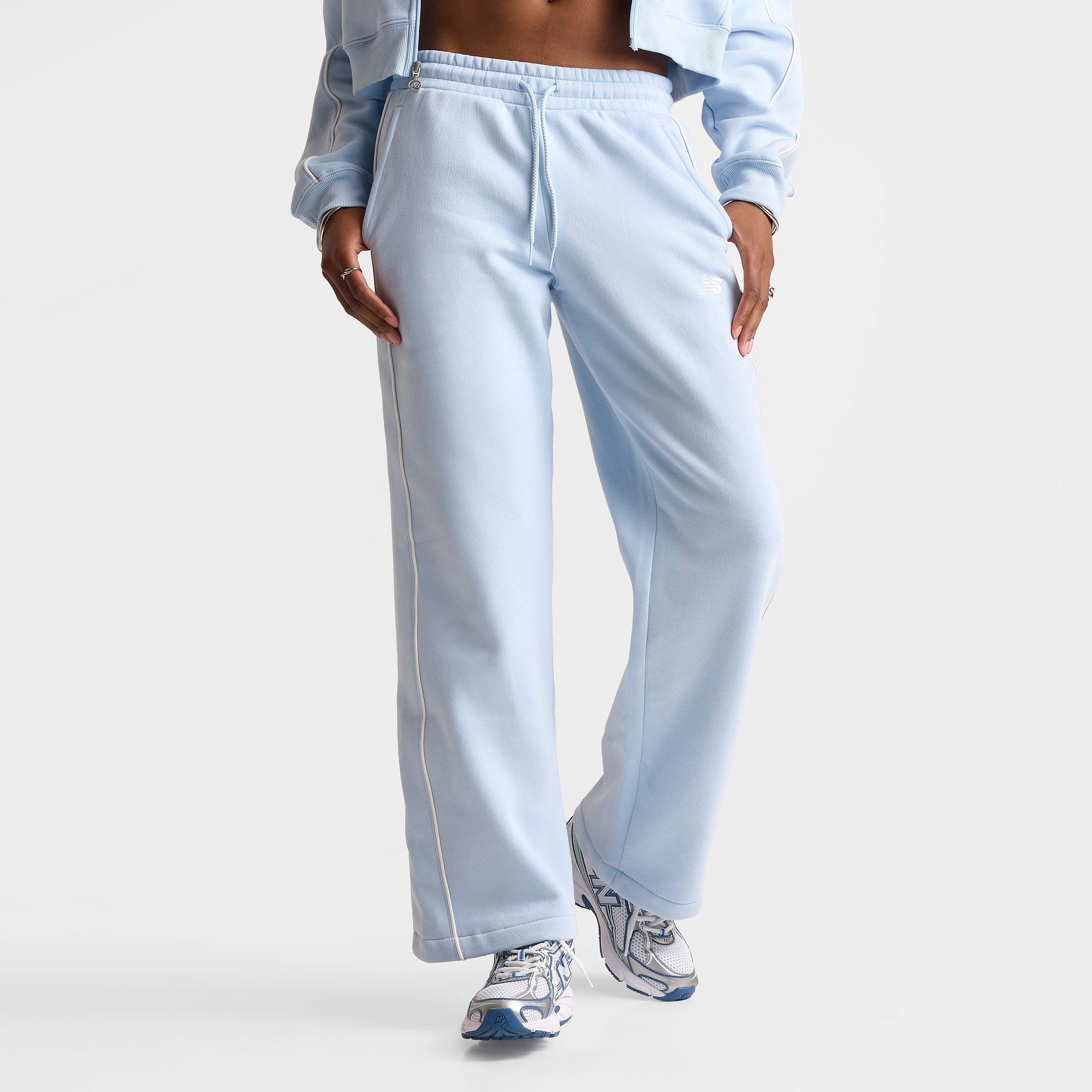 Women's New Balance Piped Wide-Leg Jogger Pants - Oxford Blue - view 3