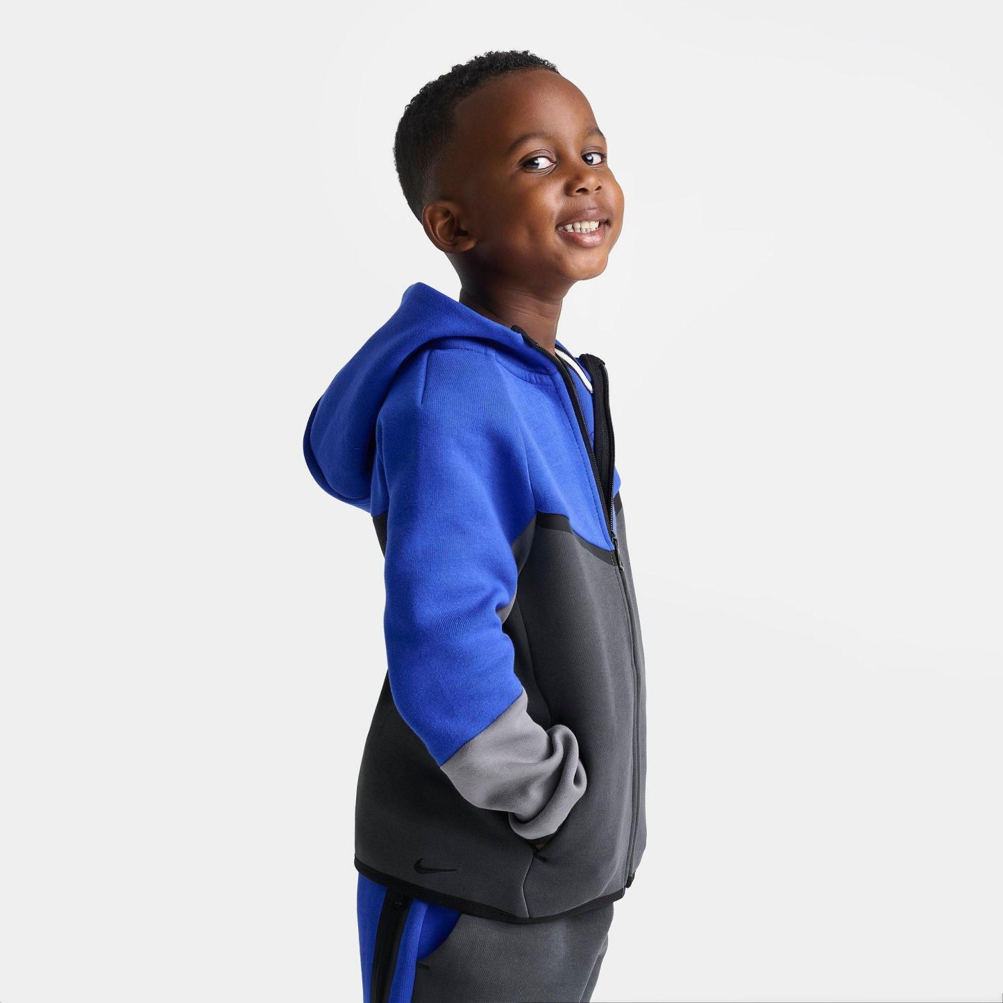 Little Kids' Nithtke Tech Fleece Full-Zip Set - Game Royal/Black