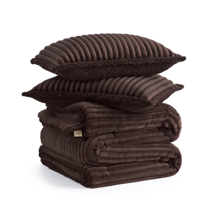 UGG® Avery Ribbed Comforter Set - Burnt Cedar