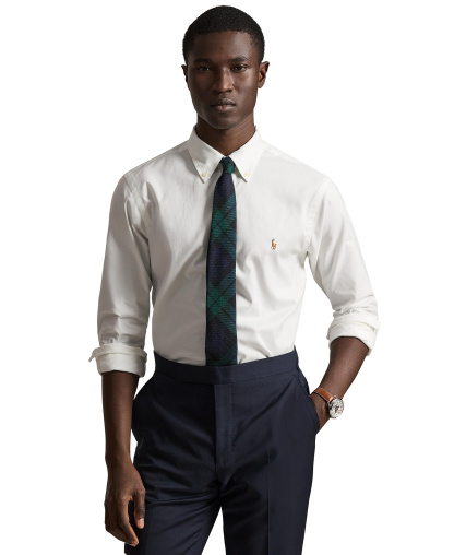 Polo Ralph Lauren Men's Classic-Fit Performance Oxford Shirt - Bsr White