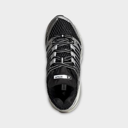 Girls' Big Kids' adidas x Liberty London Adistar Control 5 Casual Shoes - Core Black/Silver Metallic/Grey One - Top view