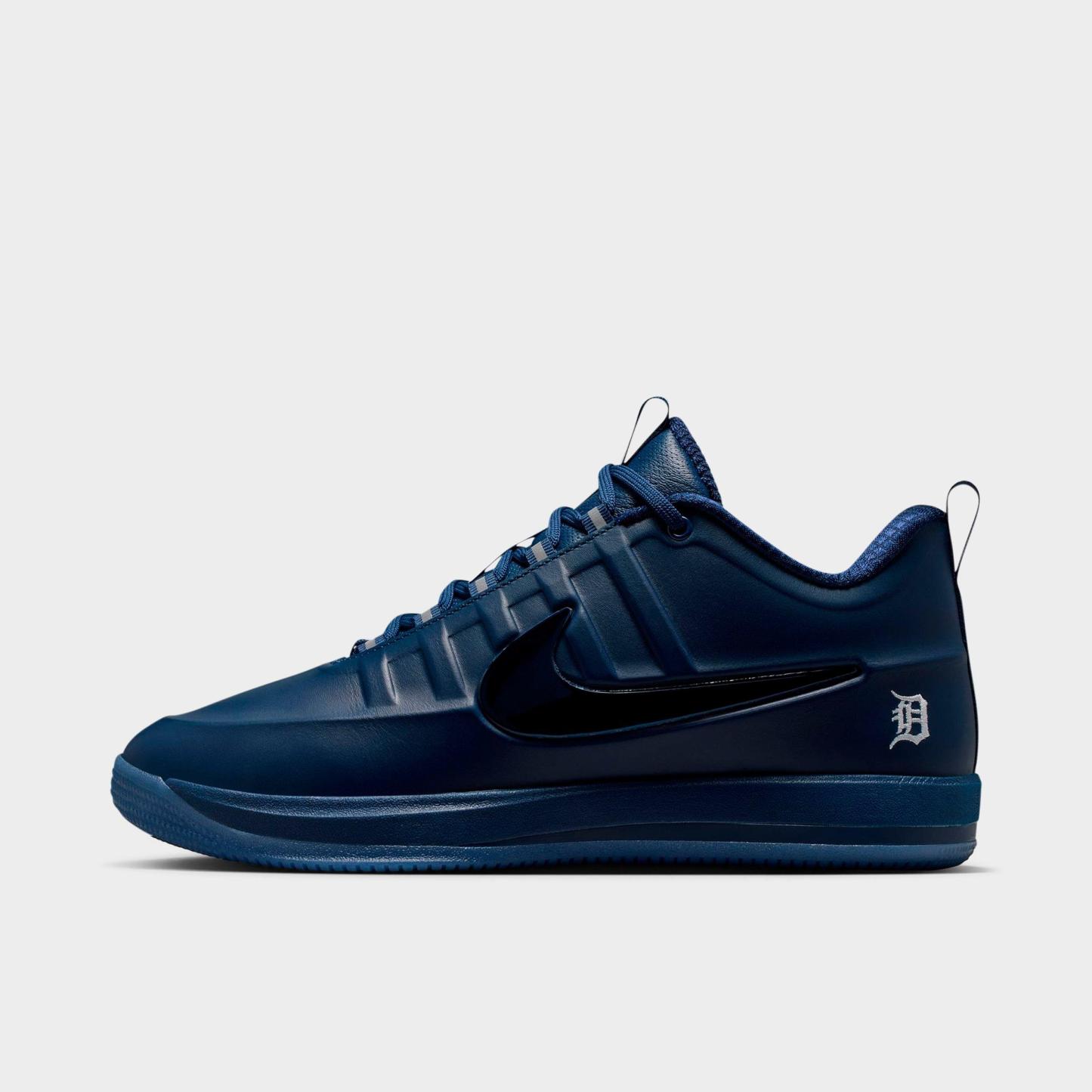 Men's Nithtke Book 2 Basketball Shoes - Midnight Navy/Midnight Navy/White - Left shoe facing left. Outside of the shoe.