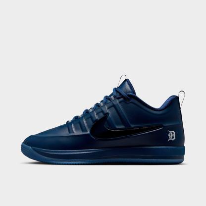 Men's Nithtke Book 2 Basketball Shoes - Midnight Navy/Midnight Navy/White - Left shoe facing left. Outside of the shoe.