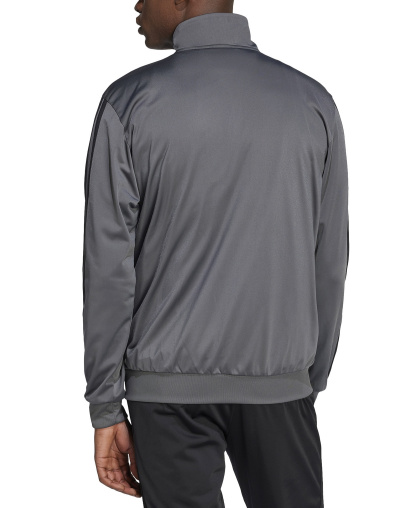 adidas Men's 3-Stripes Tricot Track Jacket - Gray