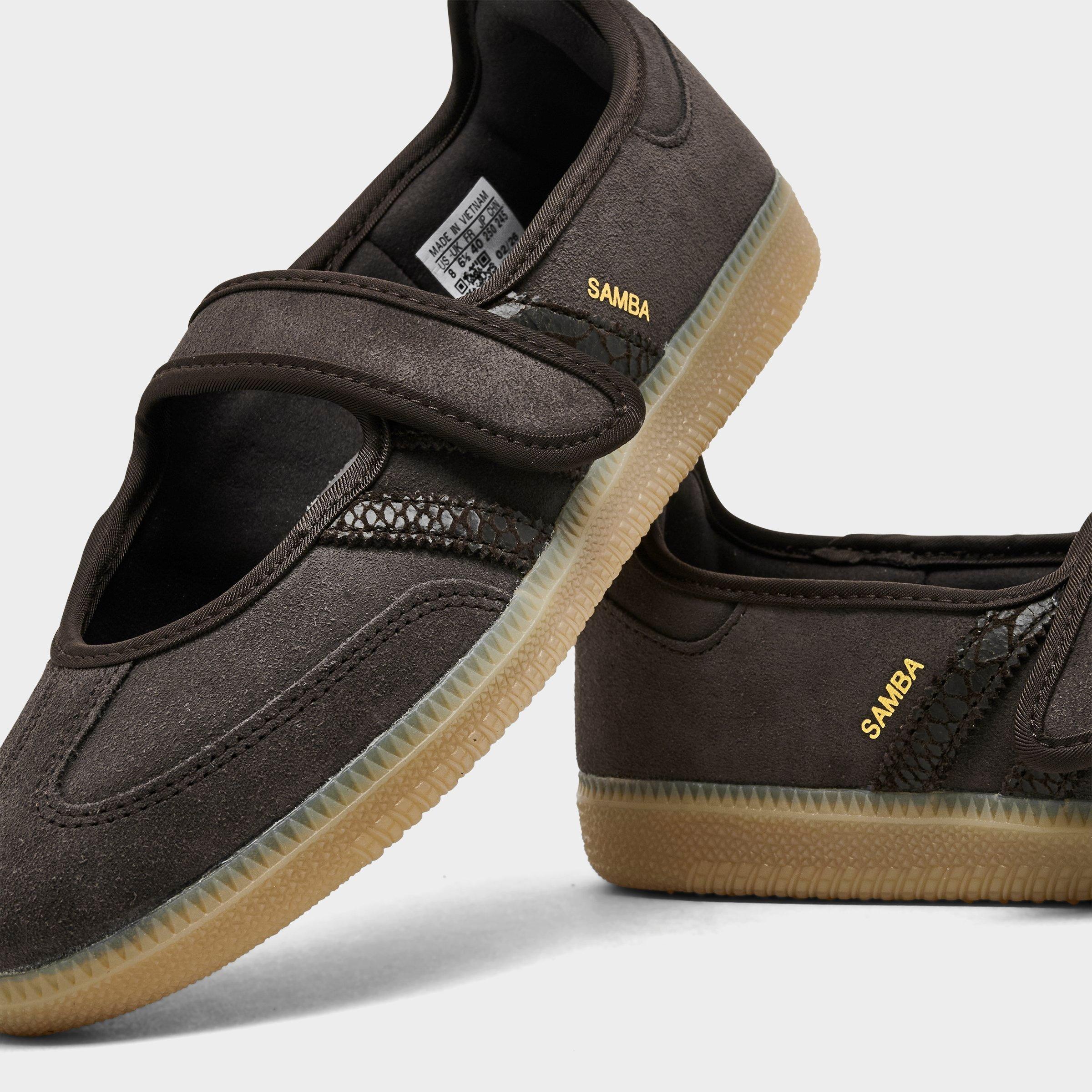 Women's adidas Originals Samba Jane Casual Shoes - Part 2 - Aurora Coffee/Aurora Coffee/Gold Metallic - Detail shot
