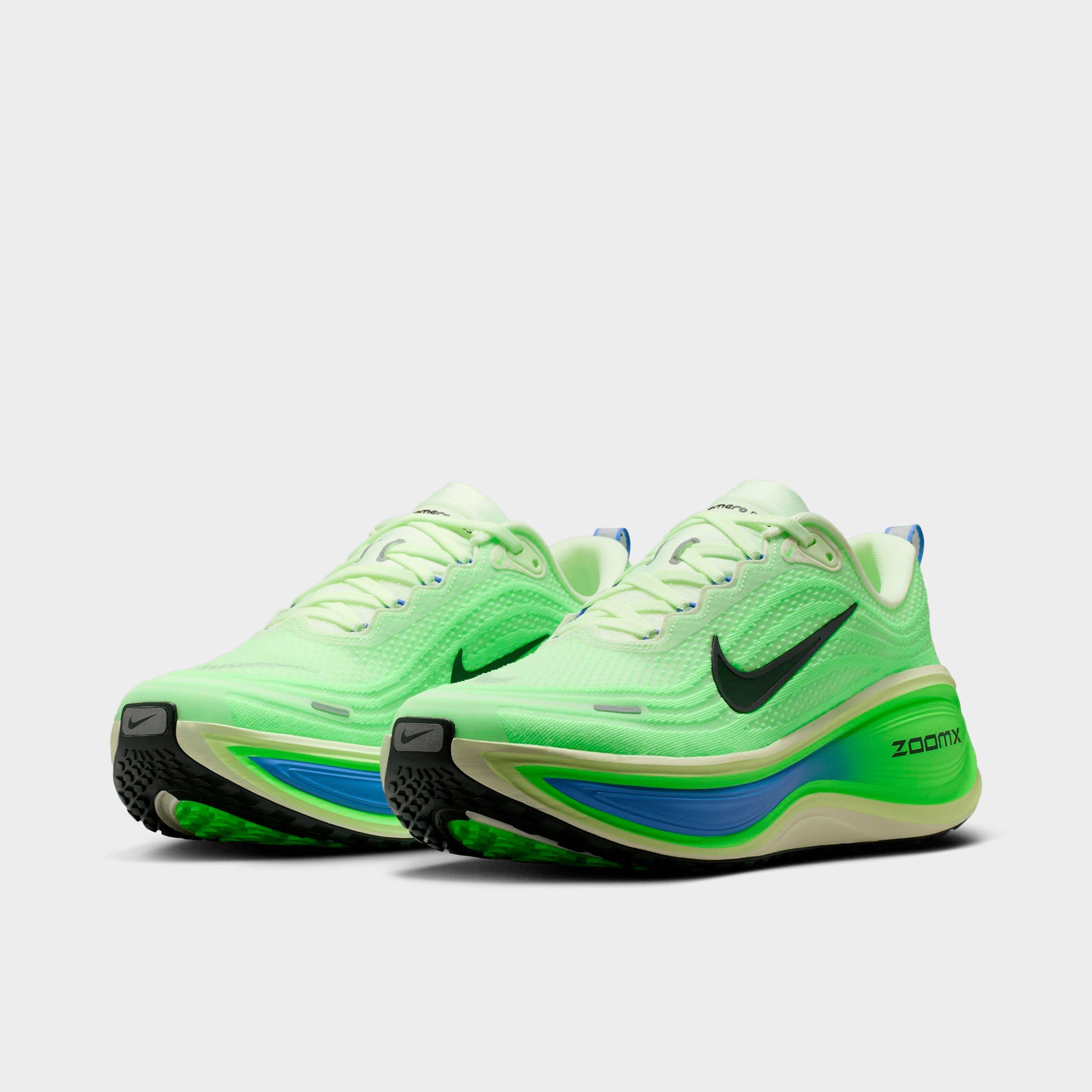 Men's Nithtke Vomero Plus Running Shoes - Part 2 - Volt Tint/Lime Blast/Sapphire/Black Spruce - Both shoes facing left