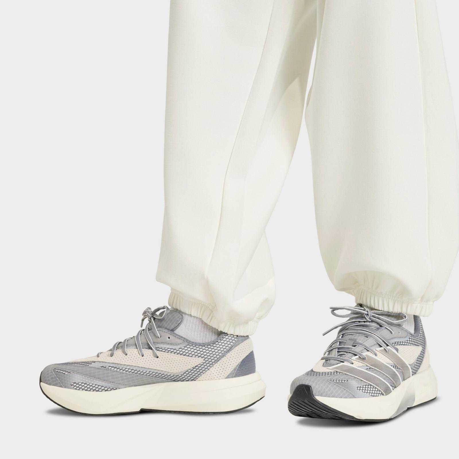 Men's adidas Soft Luxe French Terry Sweatpants - Off White - view 4