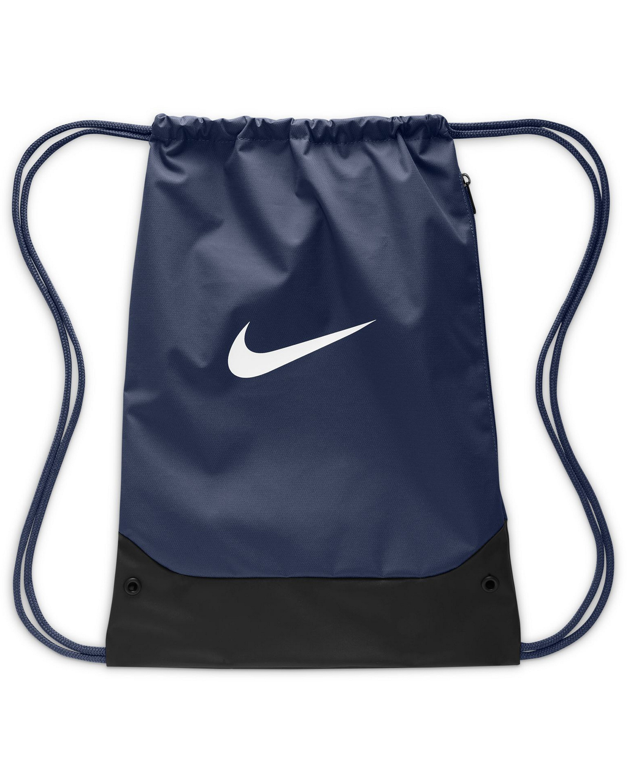 Nike Brasilia Drawstring Bag (18L) - Midnight Navy/Black